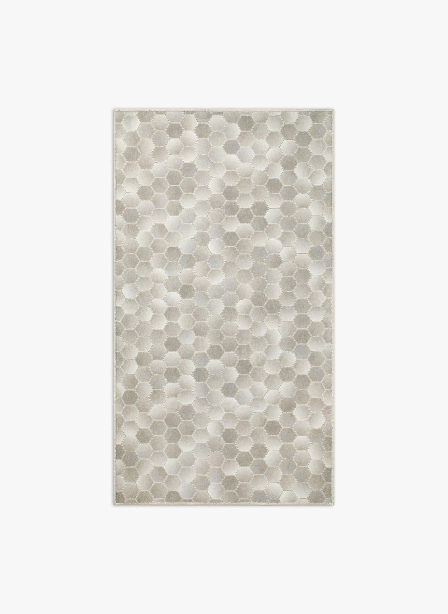 Tappeto Cotto 90×160 cm Lindorug collezione Chenny e stile Urban, motivo esagonale in gradazioni di cemento