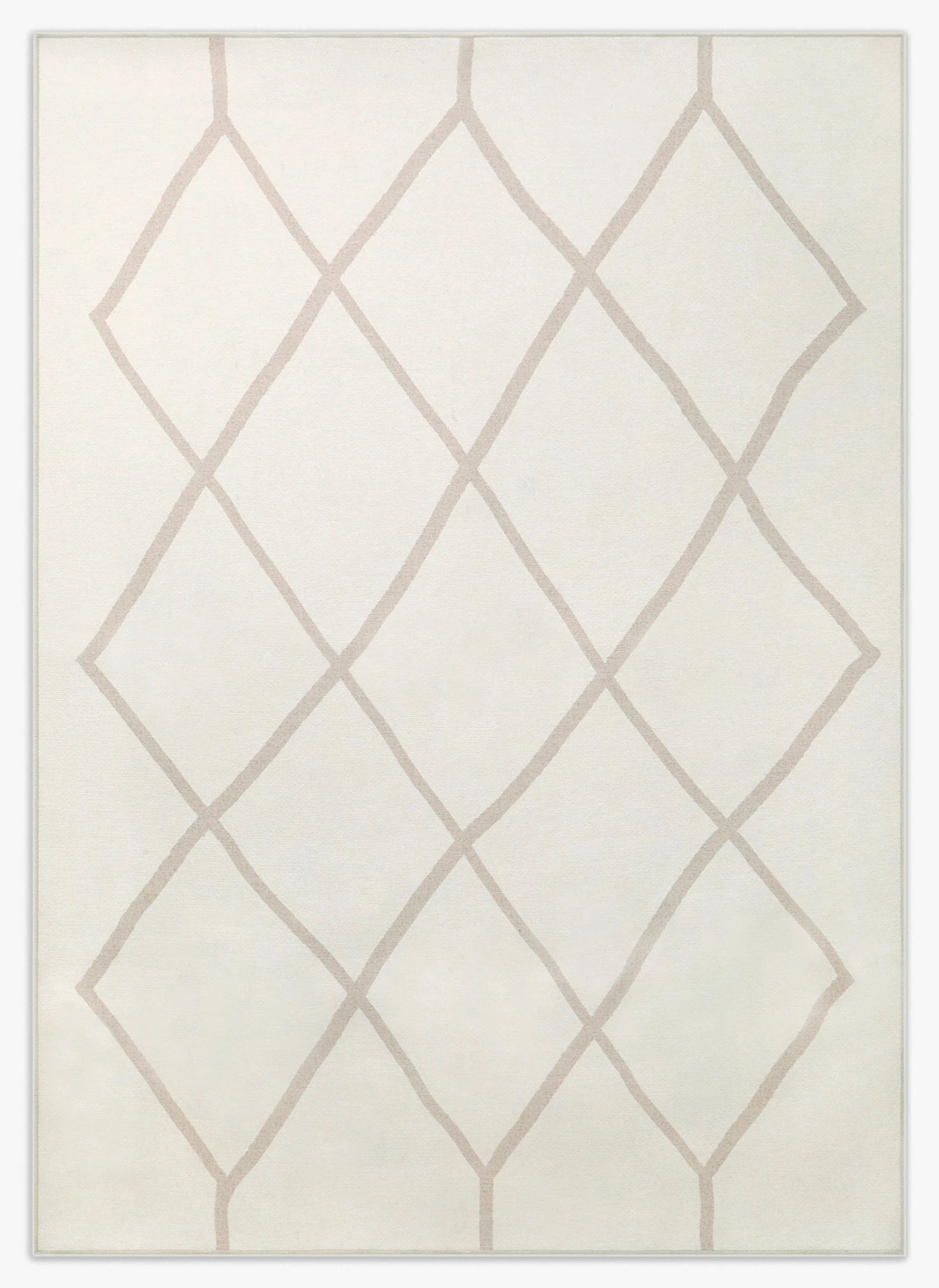 Tappeto Etny 170×240 cm Lindorug lavabile in lavatrice e asciugabile in asciugatrice collezione Chenny stile Tuareg motivo urbano etnico beige