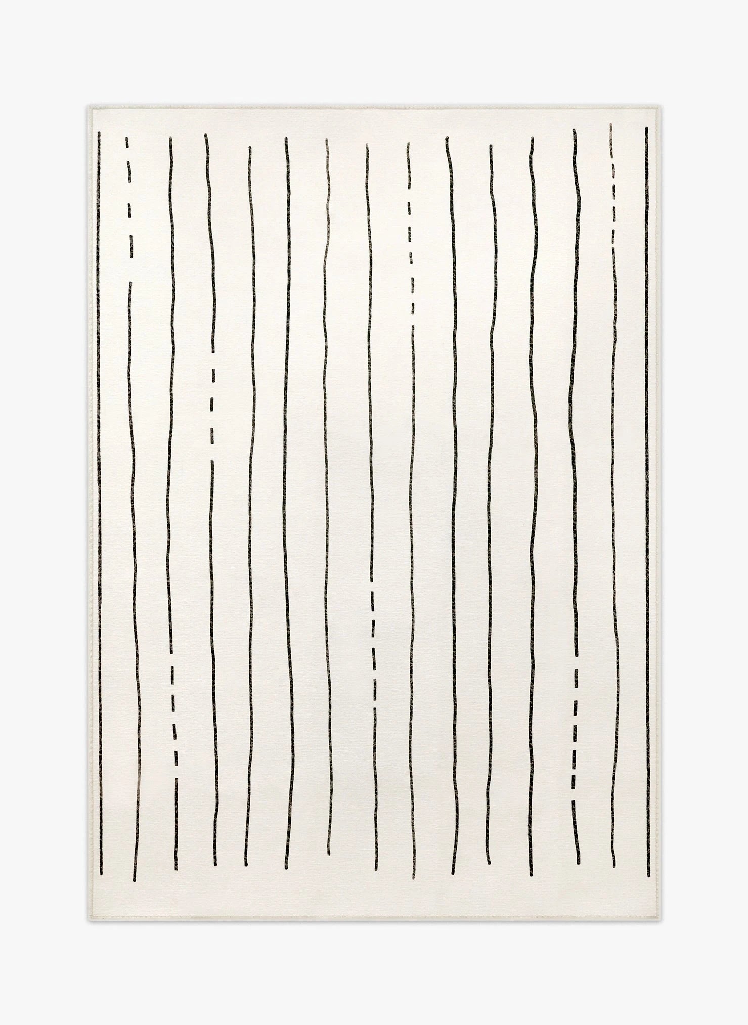 Tappeto Goza 140×200 cm Lindorug collezione Chenny stile Tuareg con linee nere tratteggiate