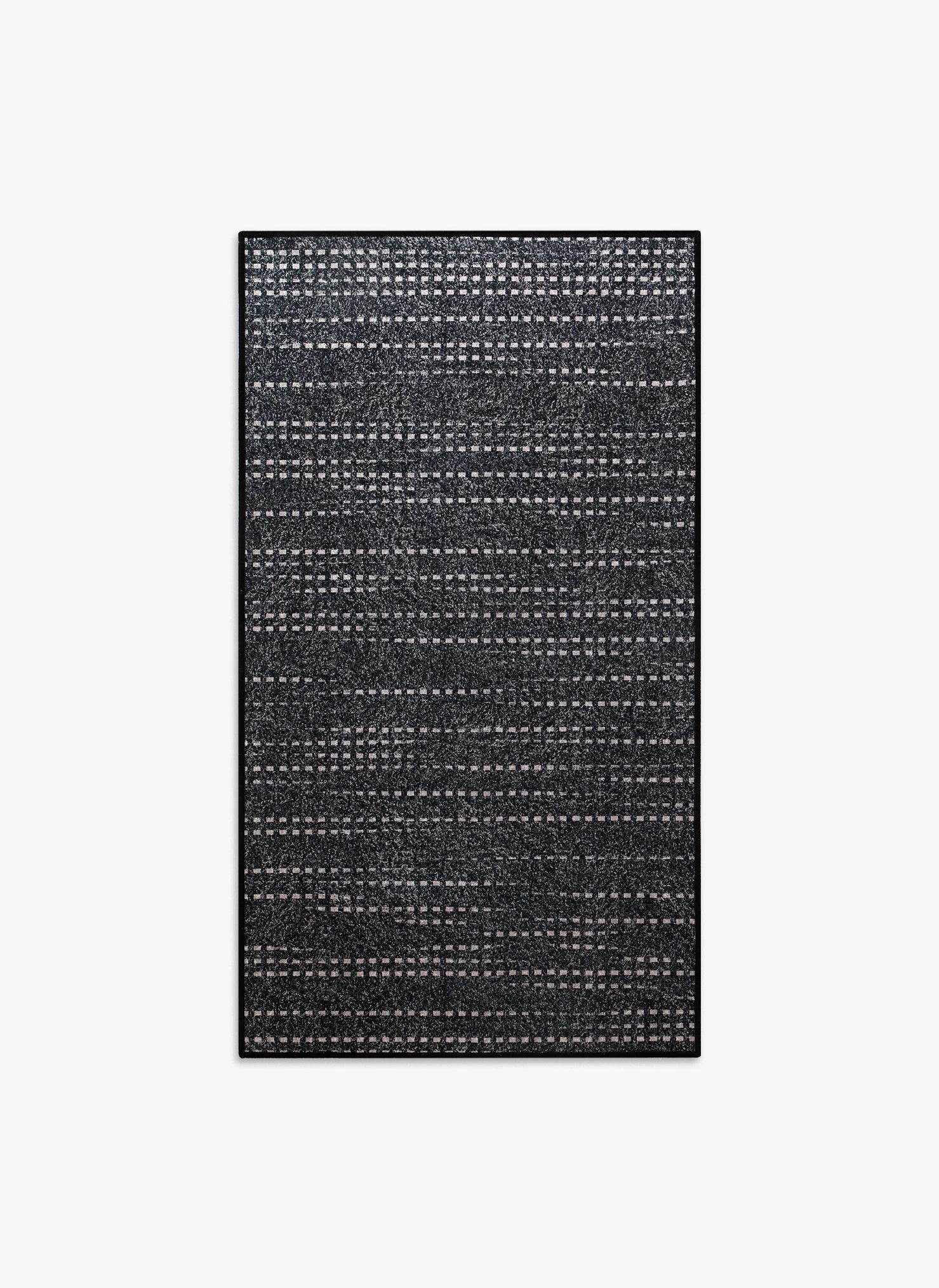 Tappeto Mono 90 × 160 cm Lindorug collezione Chenny stile Urban, design lineare a strisce irregolari intercalate da piccoli rettangoli