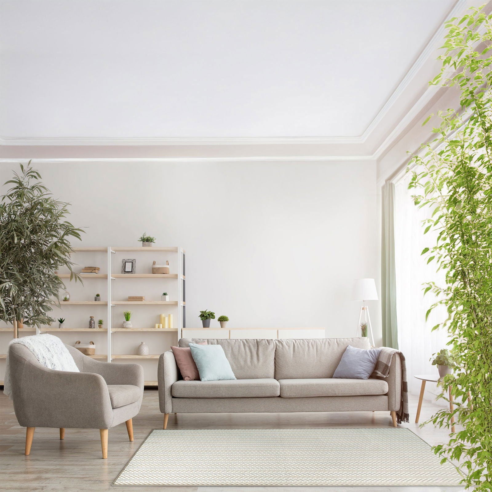 Tappeto Lindorug Anis collezione Chenny stile Urban 140x200 cm, lavabile in lavatrice e asciugabile in asciugatrice