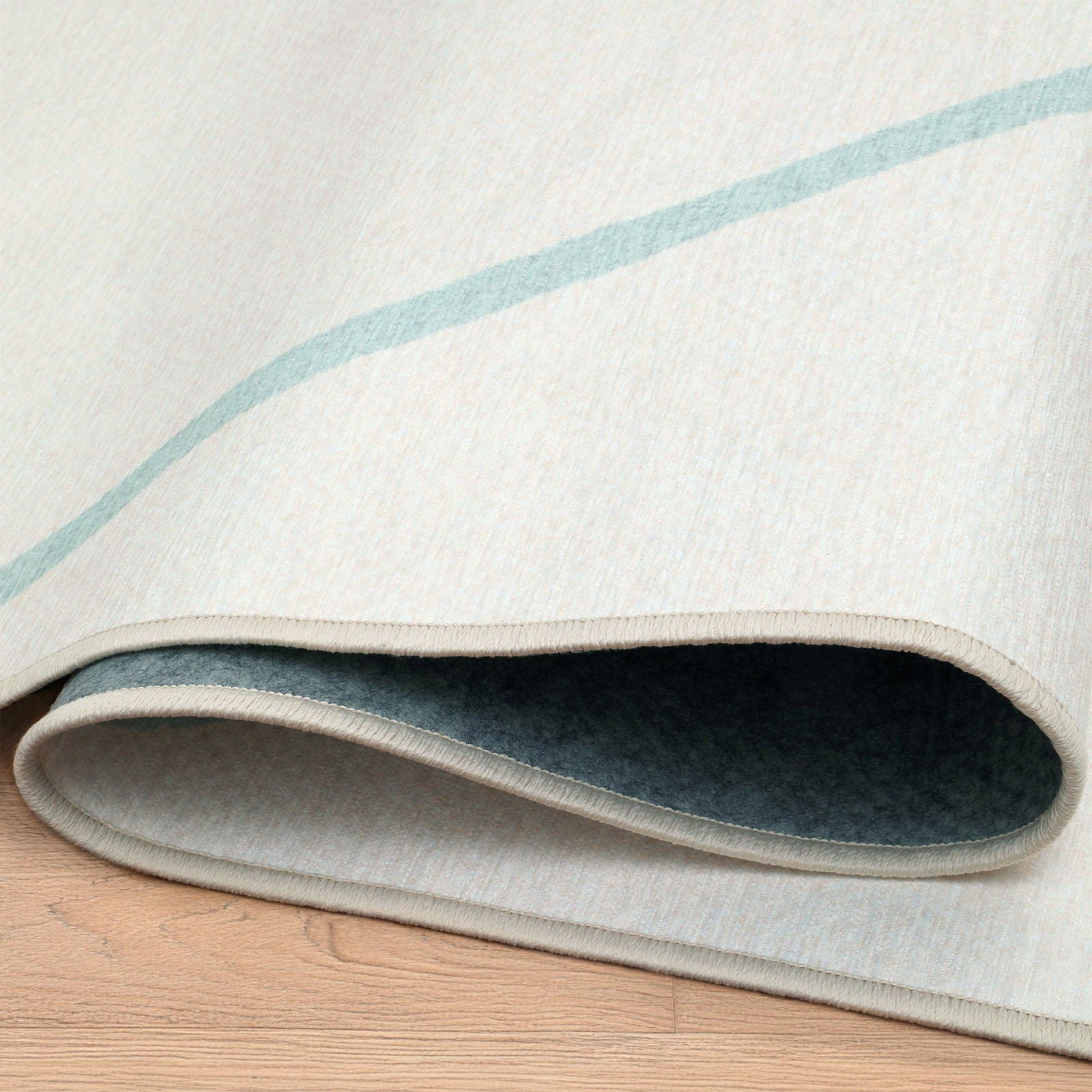 Angolo piegato tappeto Ziad collezione Chenny mostra retro antiscivolo e orlo